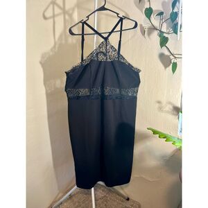C.O.C. Clothing Obsessed Company Black Lace Halter Midi Dress 2XL NWT